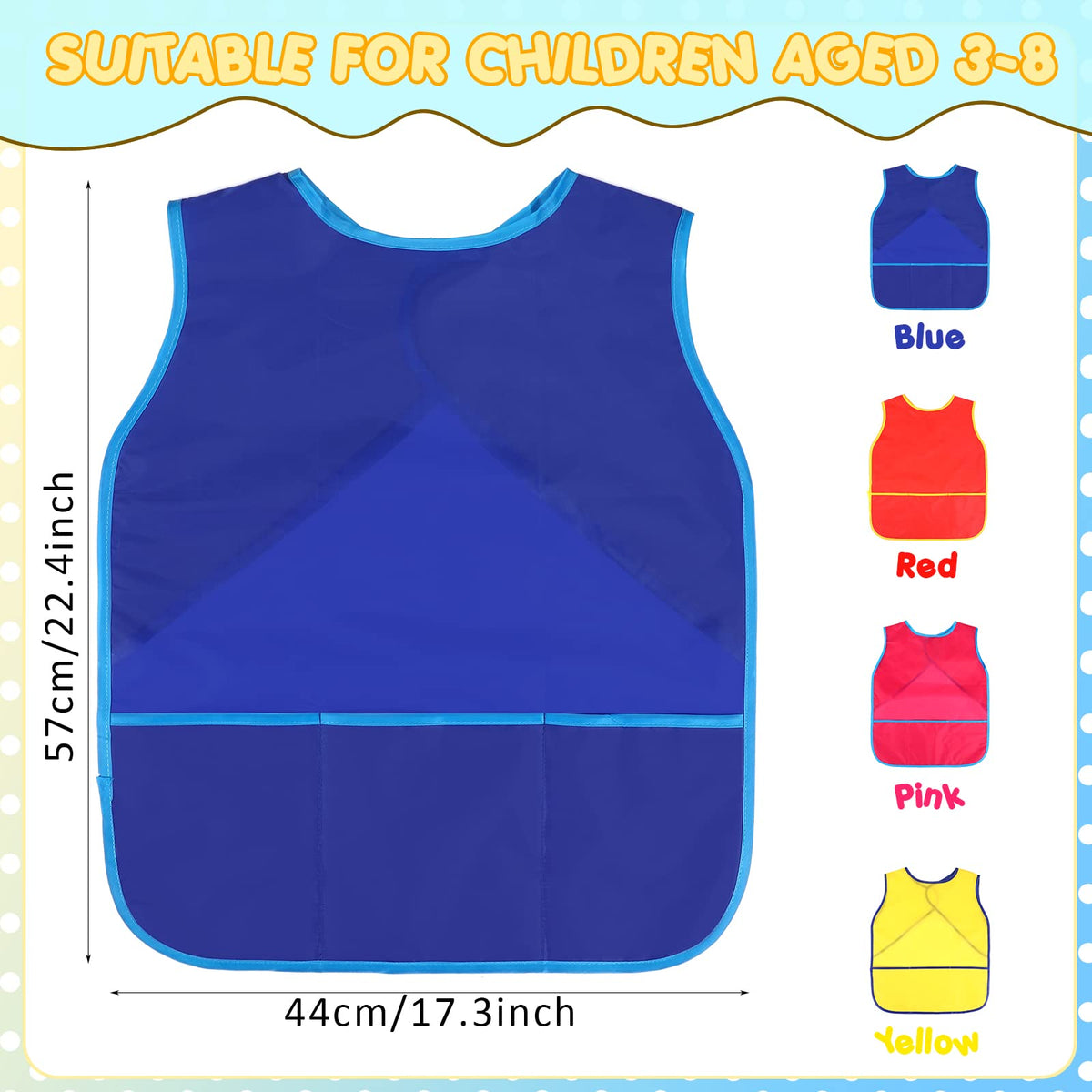 Juinipe waterproof fabric protects children's clothes from splashes and stains.