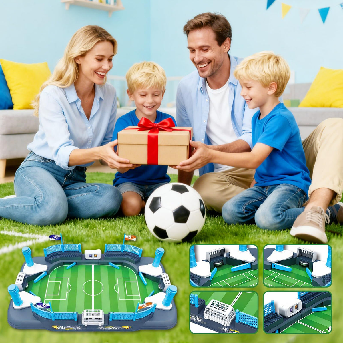 Juivin durable plastic construction protects furniture during energetic bouts.