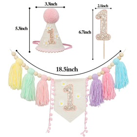 JUIIZAY handmade birthday crown hat adds playful styling