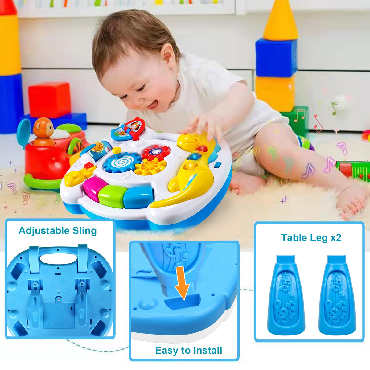 JUEJIAZKIY flip music books for visual and auditory play