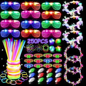 JUJOJB glow sticks bulk pack glows brightly for DIY jewelry and party decor.