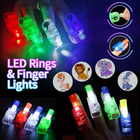 JUJOJB diamond rings add sparkle to glow accessories and costumes.
