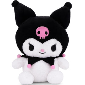 Juju Black Kawaii Plush front view, ultra-soft hug buddy for cozy evenings