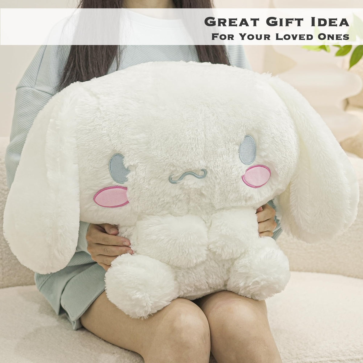 Juju GOODS Juju White Kawaii Plush 20in unboxing-ready packaging invites delight
