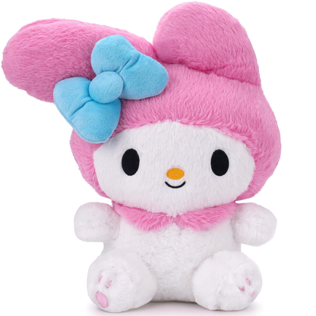 Juju Goods pink kawaii plush face ideal for hugging and bedtime comfort.