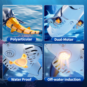 JUKUDAHU shark toy shows up to 40 meters of remote range in water.