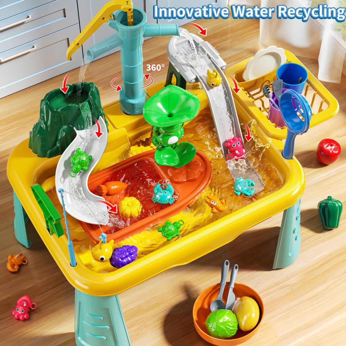JUKUDAHU color-changing dishes enhance water play visuals
