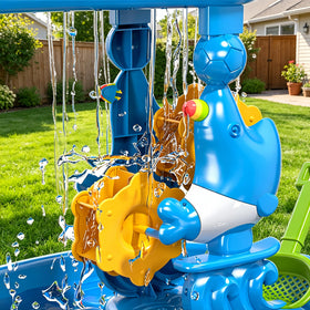 JUKUDAHU easy-assembly portable water table ready for take-along play