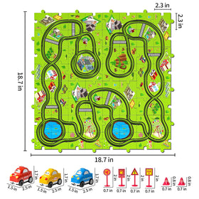 Gift-ready race track set ideal for birthdays and holiday surprises.