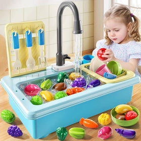 JUKUDAHU Detergent bottle and brush included for pretend cleanup