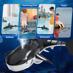 JUKUDAHU remote control shark overview with two-motor power