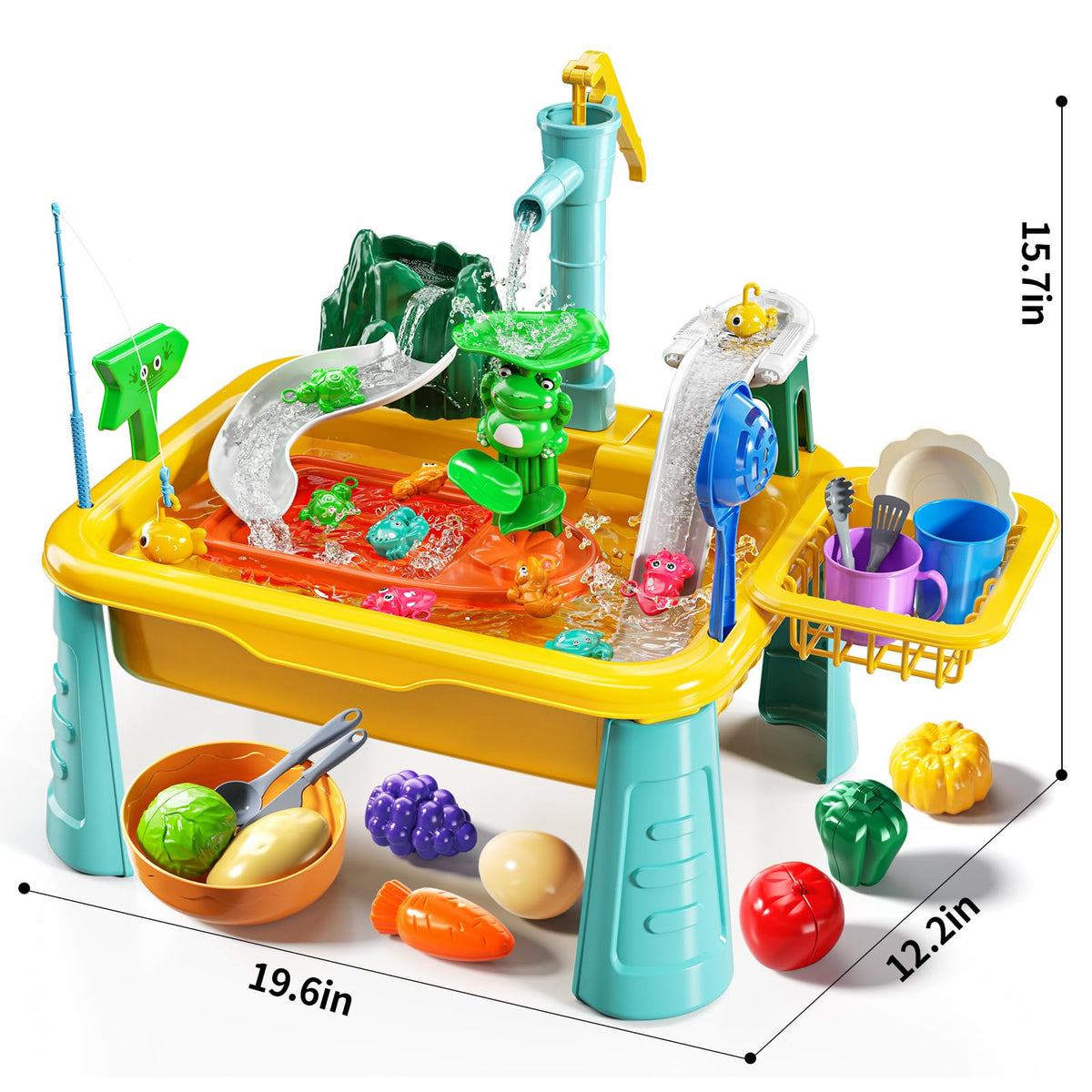 JUKUDAHU water table dishes and food set for pretend meals
