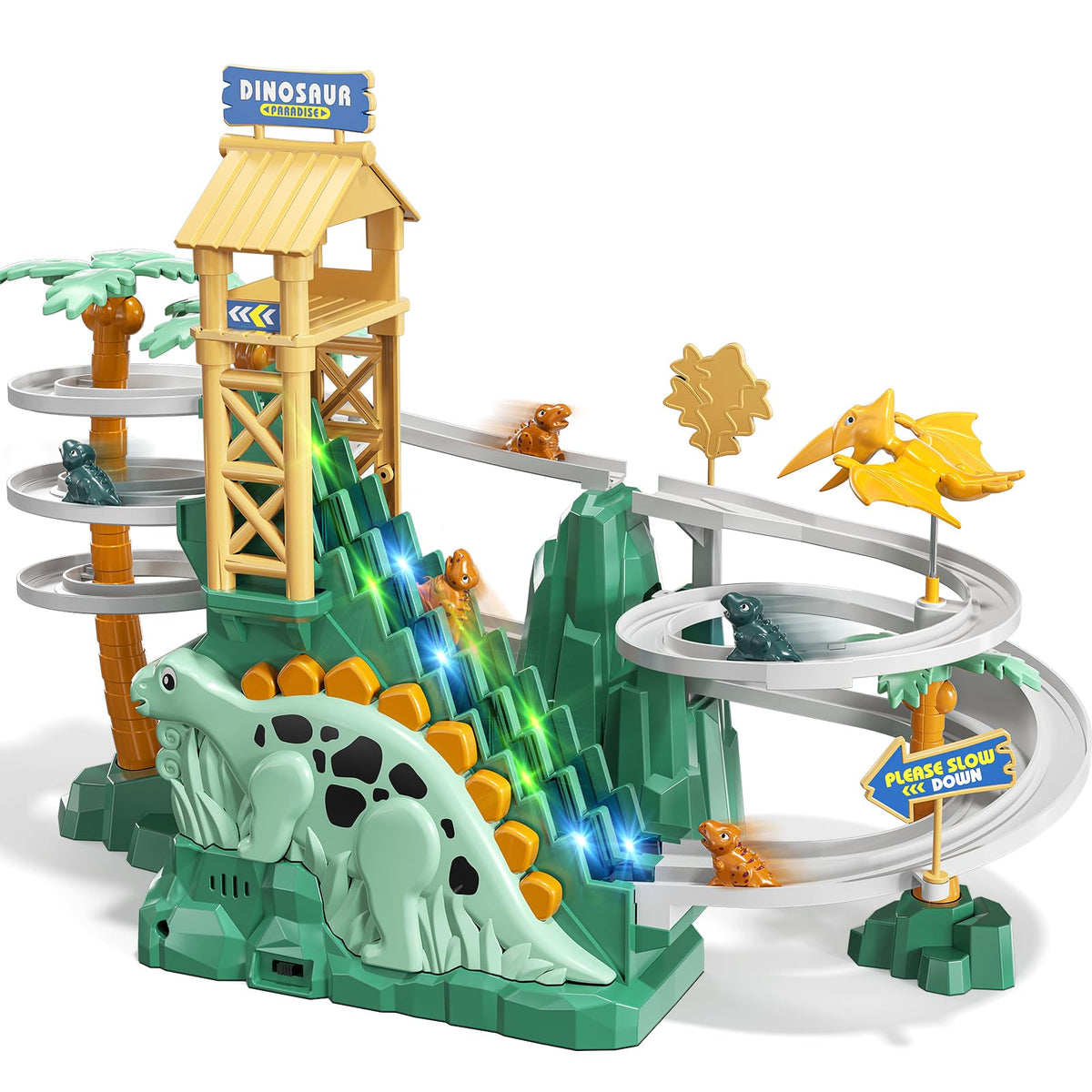 JUKUDAHU dinosaur-themed toy supports interactive family play.