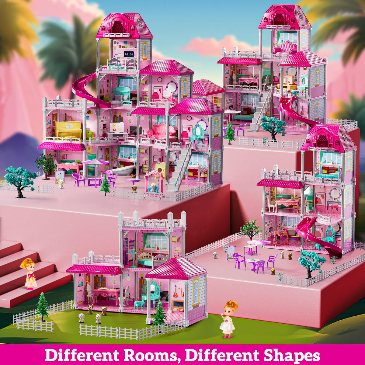 JUKUDAHU Villa Playset design emphasizes easy assembly