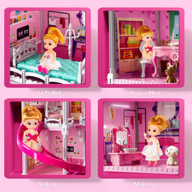 JUKUDAHU Villa Playset includes varied furniture and accessories