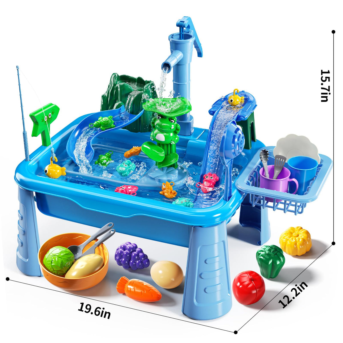 JUKUDAHU water table color-change dishes reveal temperature cues for safe play sessions.