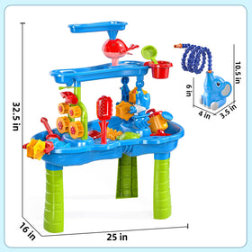 JUKUDAHU water table twist-pump demonstrates rotating water flow