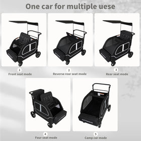 JULYSHILIU deep carriage basket with ventilation for comfort and space.