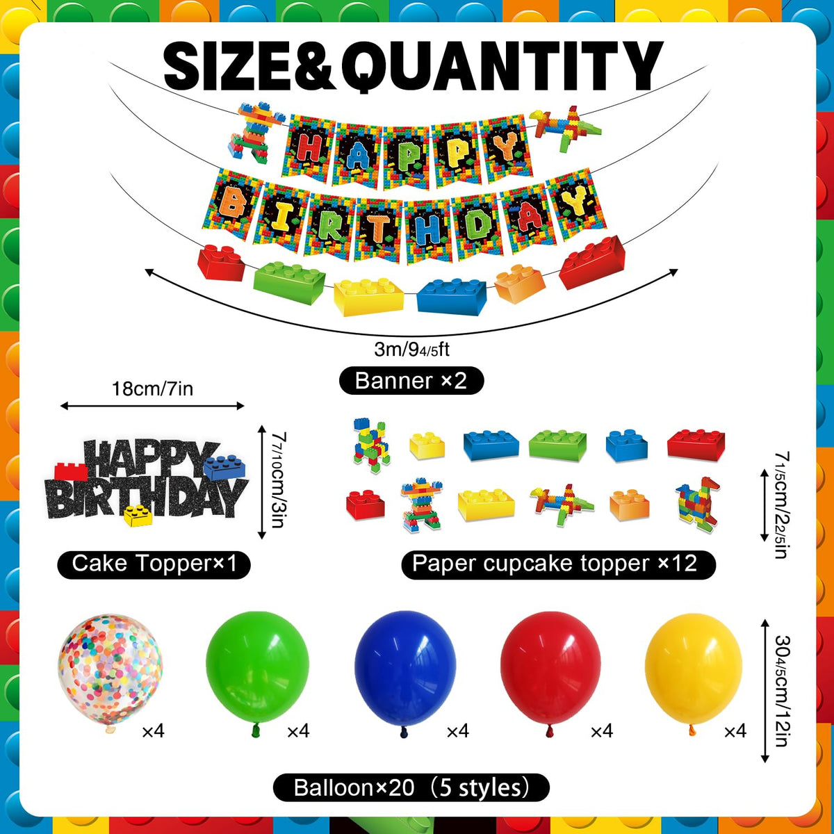 Julyshy building block tablecloth waterproof surface keeps cleanup quick and easy.