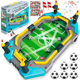 Juman mini foosball table goal scoring brings arcade excitement to playtime.