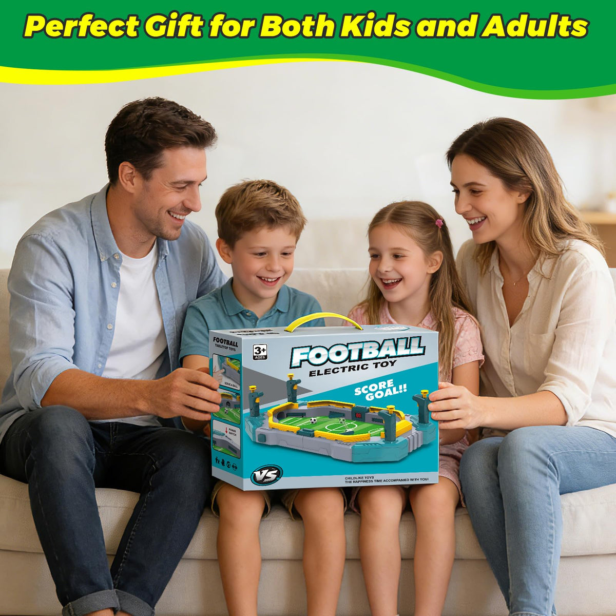 Juman mini foosball table engages kids for active indoor or outdoor play.