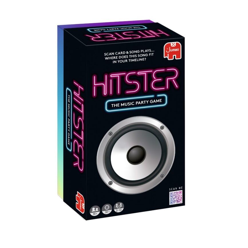 Hitster by Jumbo: party game box ready for music trivia nights.