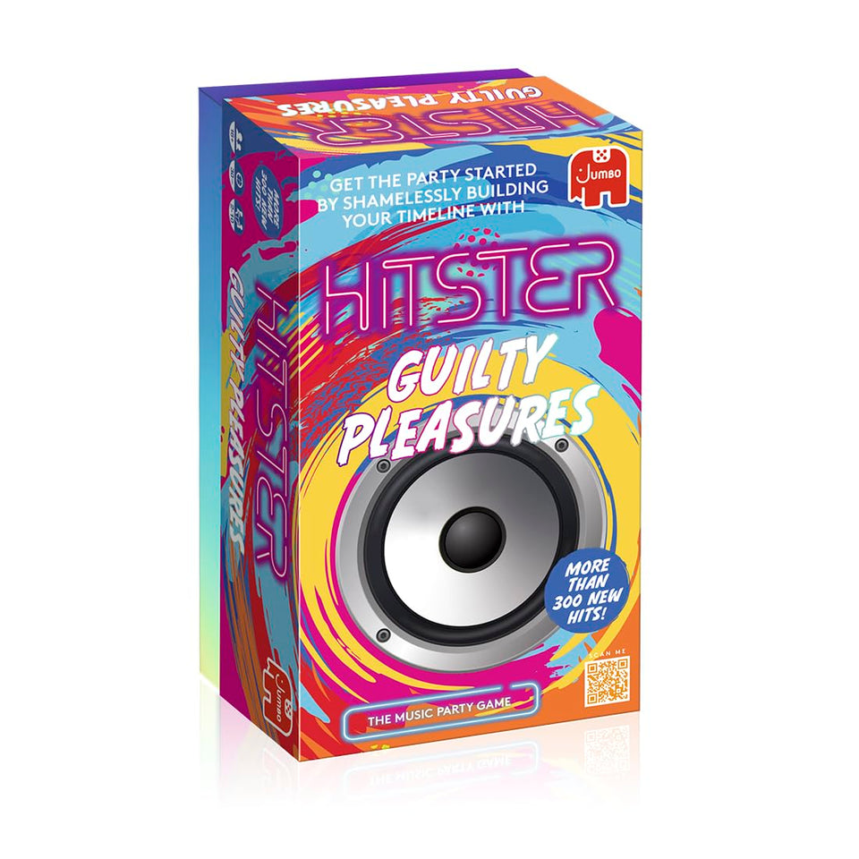 Jumbo Hitster guilty pleasures cards for at-home trivia fun