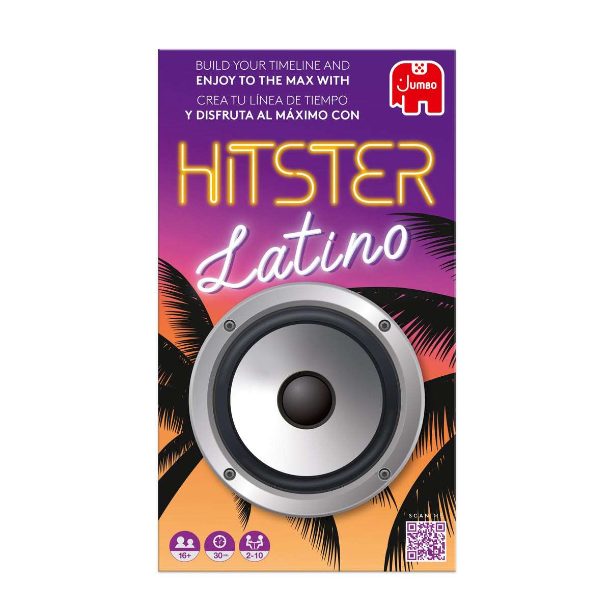 Jumbo Hitster Latino 300 Latin hits cards highlight diverse tracks for memorable game nights.