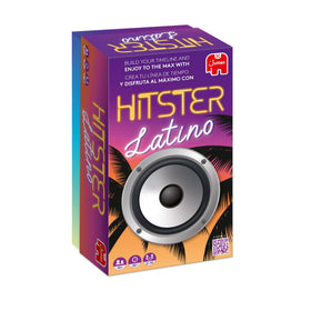 Jumbo Hitster Latino card art showcases vibrant Latin hits for a lively party atmosphere.
