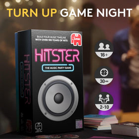 Hitster players around a table enjoying a lively music quiz.