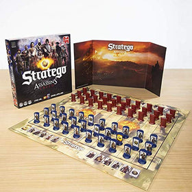Sticker sheet included with Jumbo Stratego Assassin's Creed for customization.