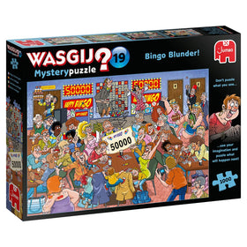 Jumbo Wasgij Retro Mystery 19 box front for engaging puzzle nights