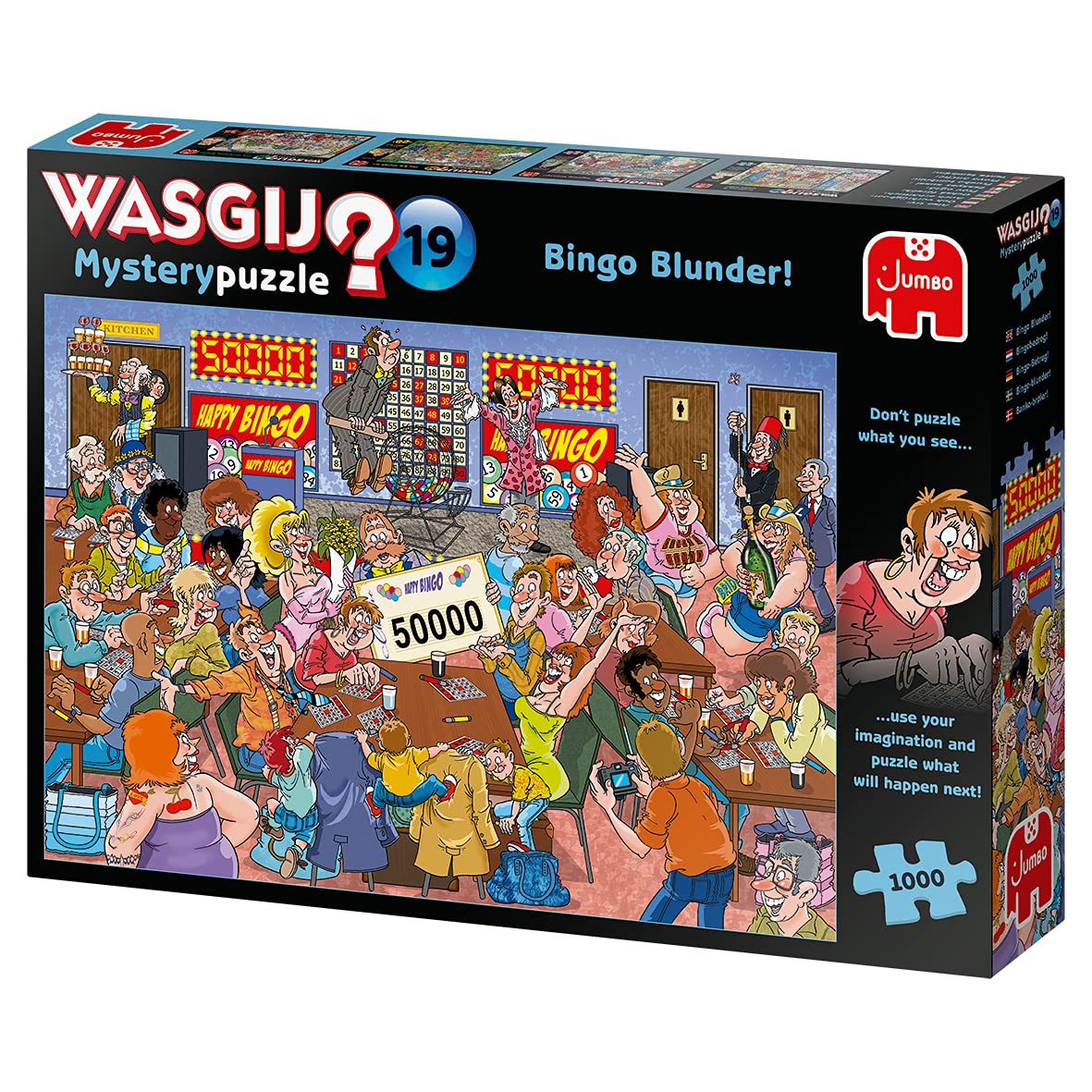 Jumbo Wasgij Retro Mystery 19 Dick Heins illustration, distinctive style