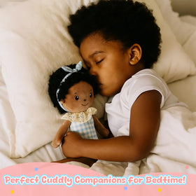 Jumbrace machine-washable doll stays clean after daily adventures.