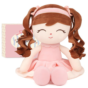 Jumbrace soft baby doll 16inch front view offers a cozy, cuddly companion for toddlers.