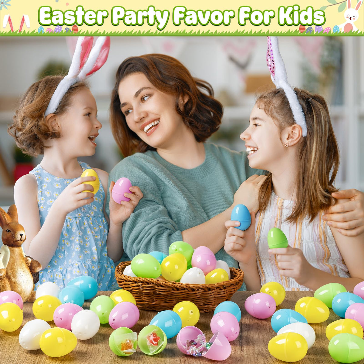 Jumlys five-color eggs with durable plastic for events