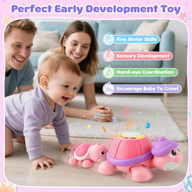 Jumlys three-level volume control protects baby's hearing during play.