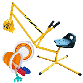 Jump Tastic Sand Digger base-assembly shows sturdy steel frame for safe sandbox play.