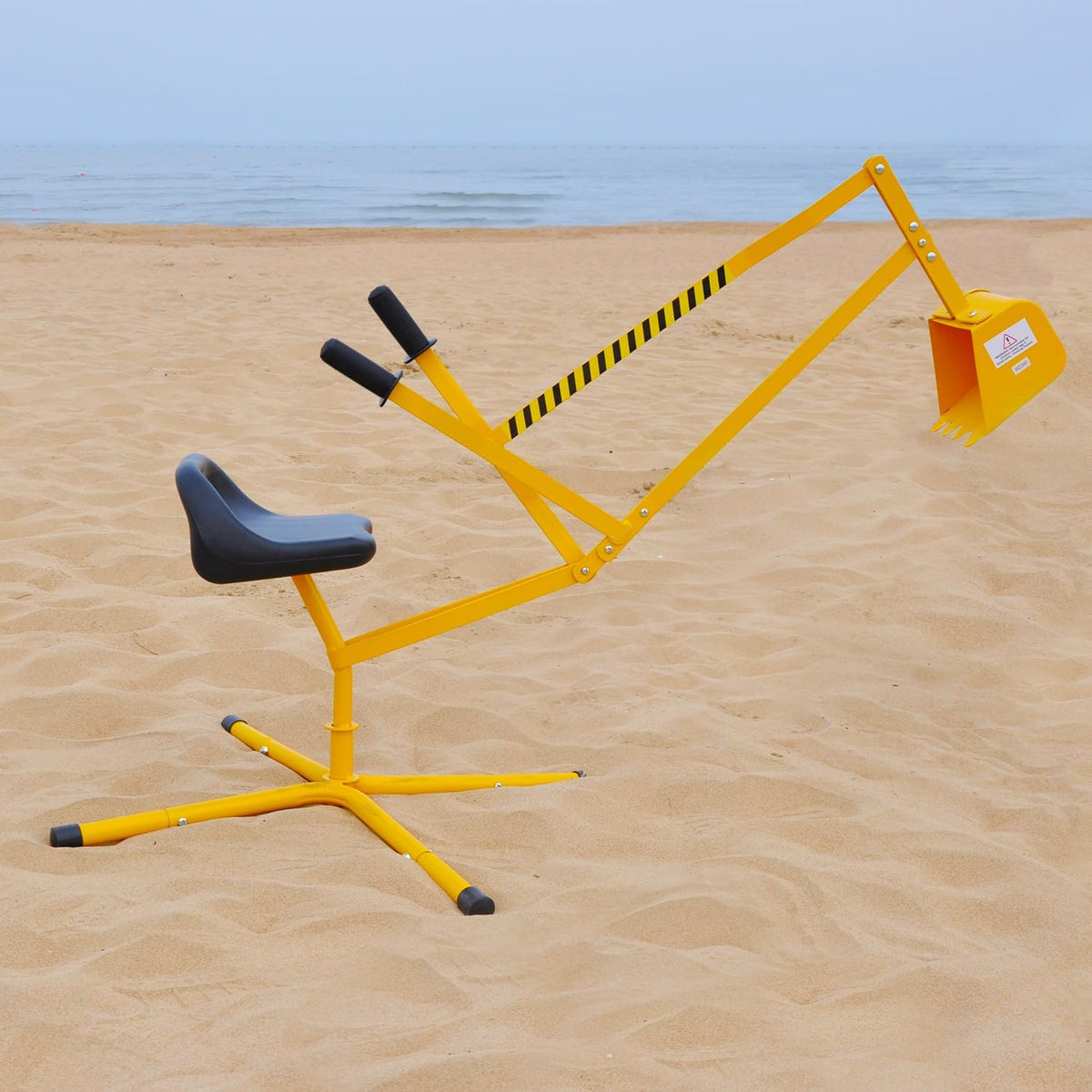 Jump Tastic Sand Digger beach-play setup ready for outdoor sand and snow adventures.