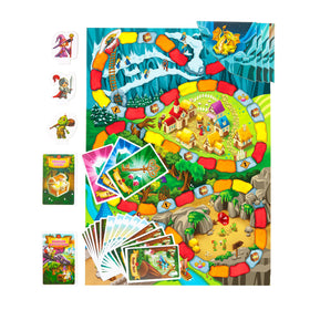 Jumping High Five colorful-board-art conveys a bright fantasy world for creative play