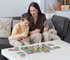 Jumping High Five enchanted-lands-board image invites immersive storytelling and exploration