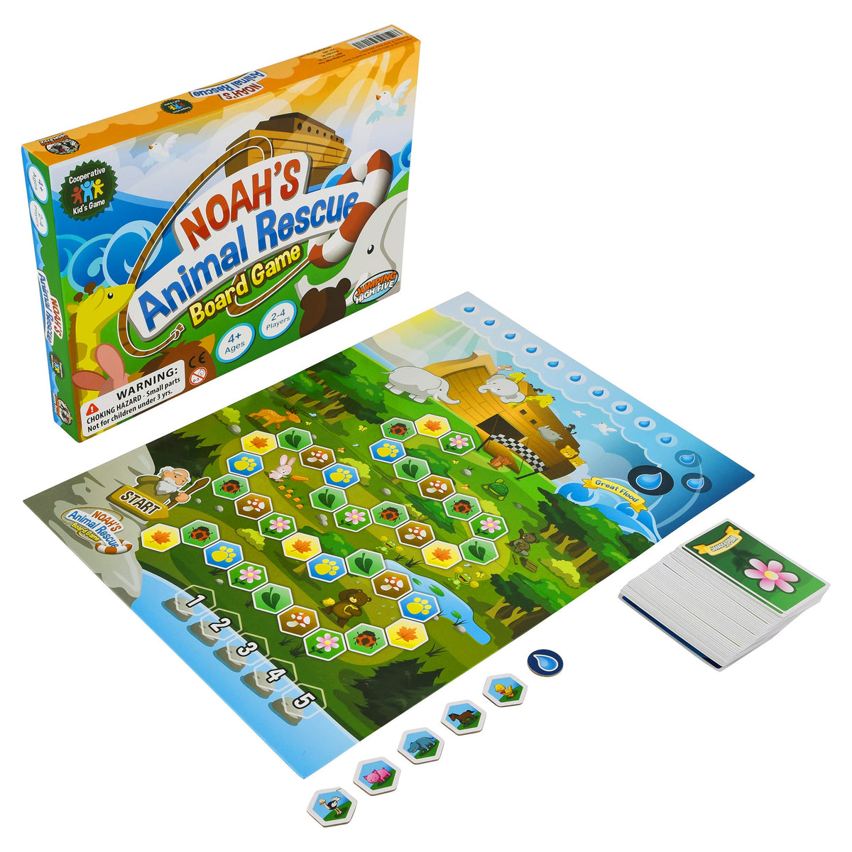 Noah’s Animal Rescue image cards support matching skills and teamwork in play