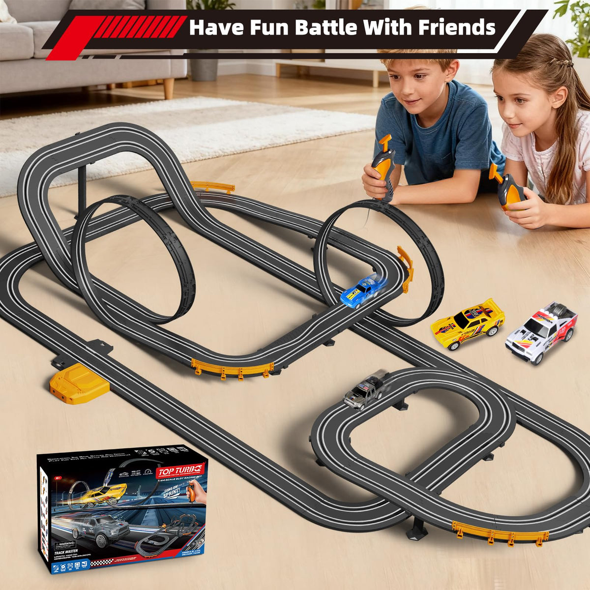 Jumplanma easy-lock track system speeds up setup and keeps the layout stable.