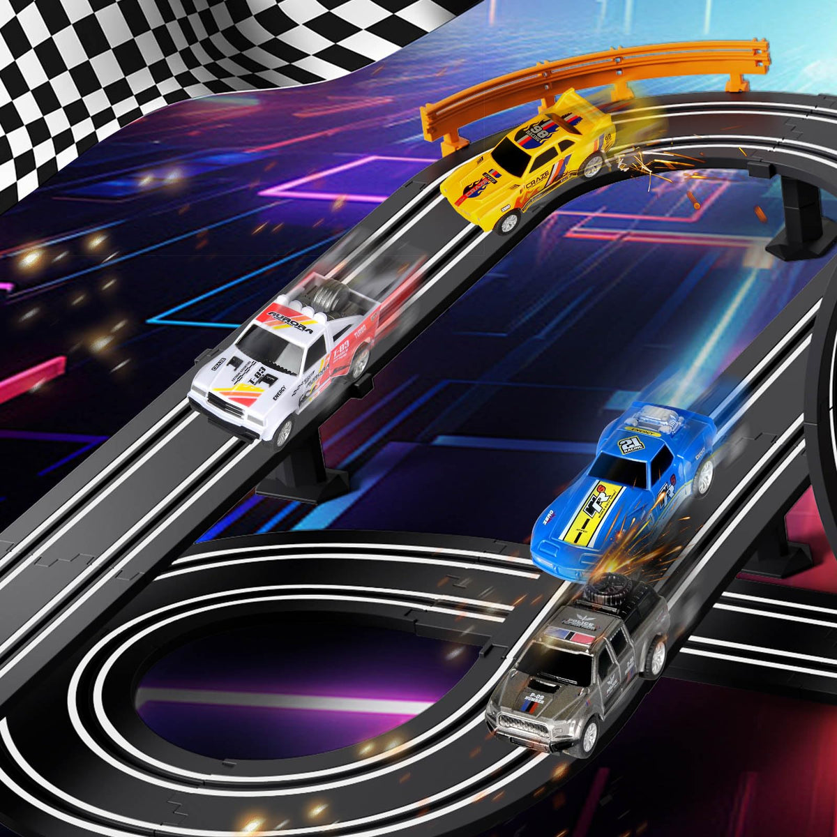 Jumplanma two-hand controllers enable two-player head-to-head racing.