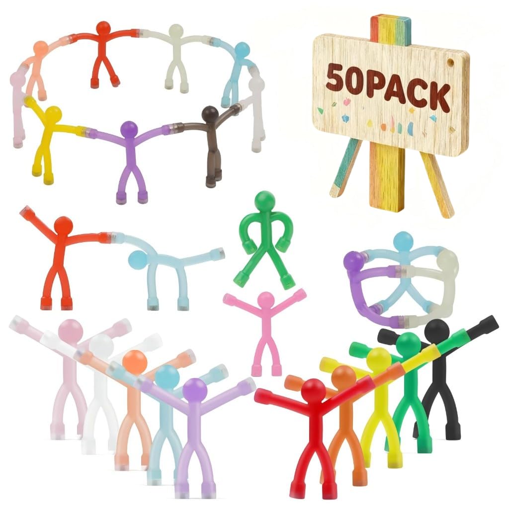 Junarter magnetic people figures pack on fridge brighten spaces and keep notes nearby