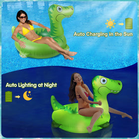 Junbig pool float with cup holder keeps drinks secure during sunny pool parties