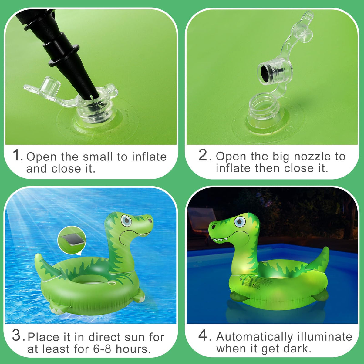 Junbig lakes and pool party dinosaur float ideal for gatherings