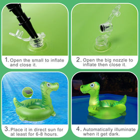 Junbig lakes and pool party dinosaur float ideal for gatherings