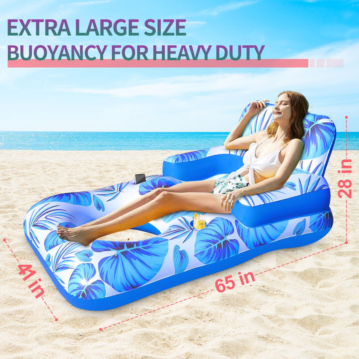 Junbig pool lounger featuring cooling mesh seat and neck rest for breathable comfort.