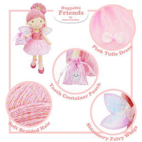 17-inch Anastasia plush doll in pink tulle dress for easy hugging